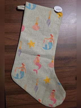 SoHa Mermaid Print Holiday Stocking